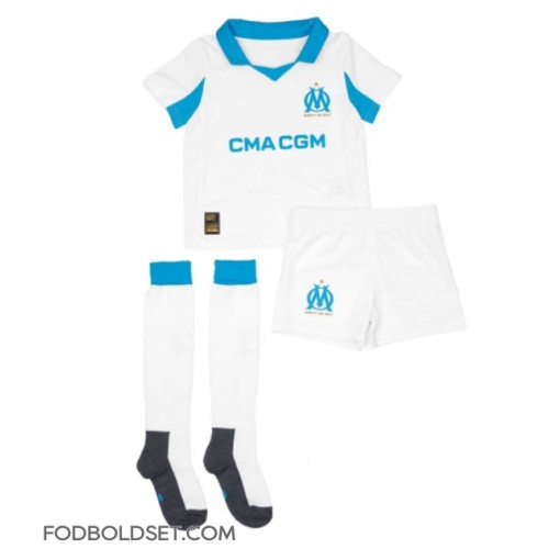 Olympique de Marseille Hjemme Trøje Børn 2025-26 Kortærmet (+ Korte bukser)